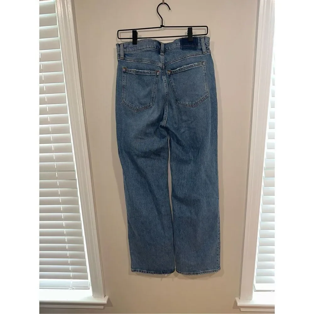 Abercrombie & Fitch 90's Relaxed High Rise Jean 6R Medium Wash - Picture 3 of 4